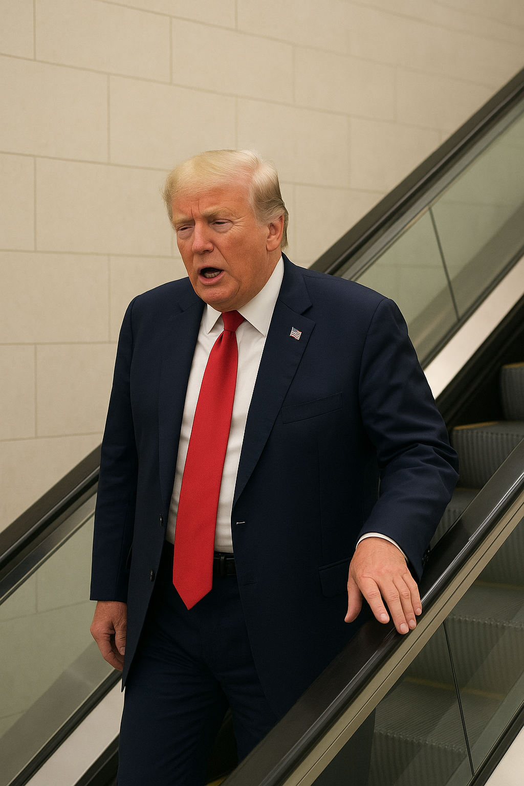 L’escalator qui a bloqué Donald Trump au siège de l’ONU : une fierté… racilarienne !